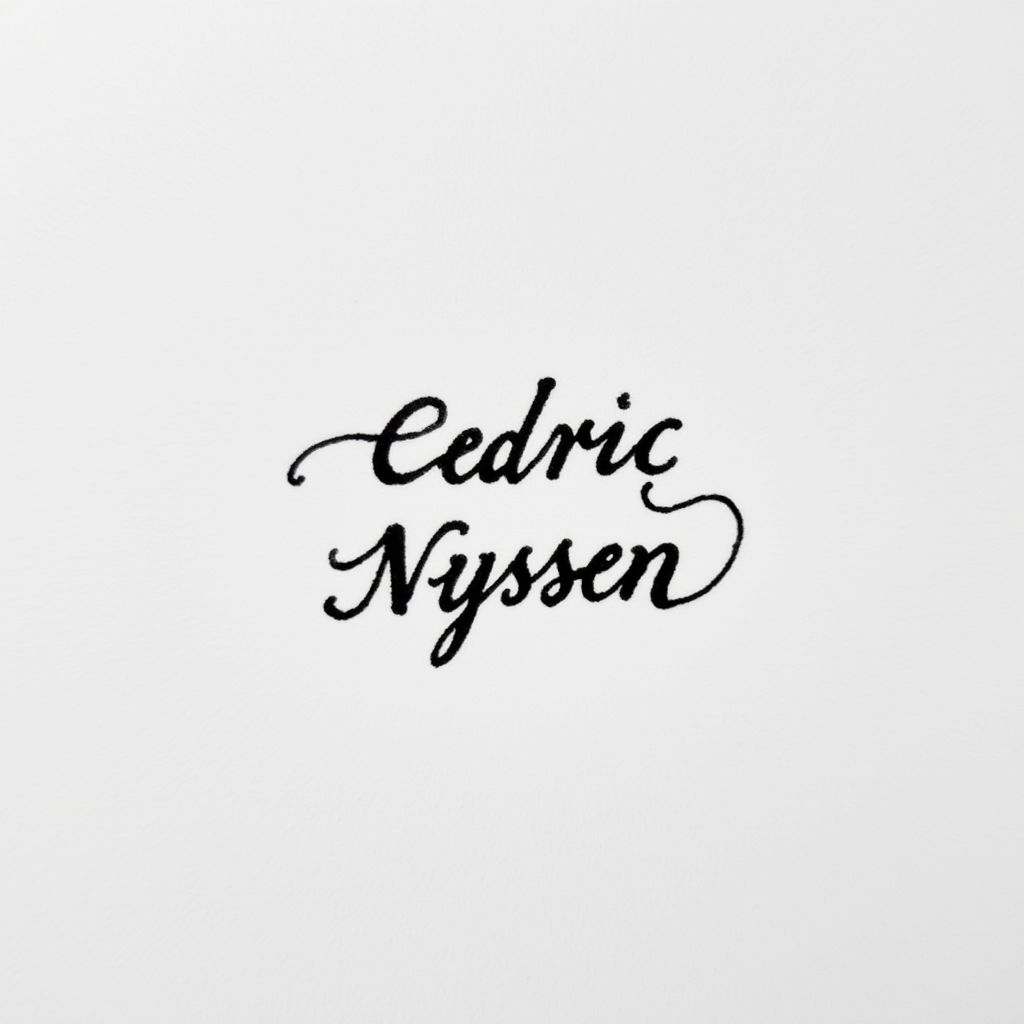 Signature for Cedric Nyssen