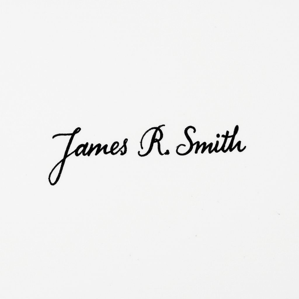 Signature for James R Smith