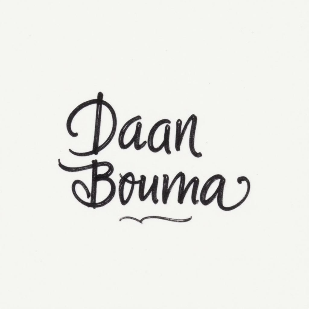 Signature for Daan Bouma