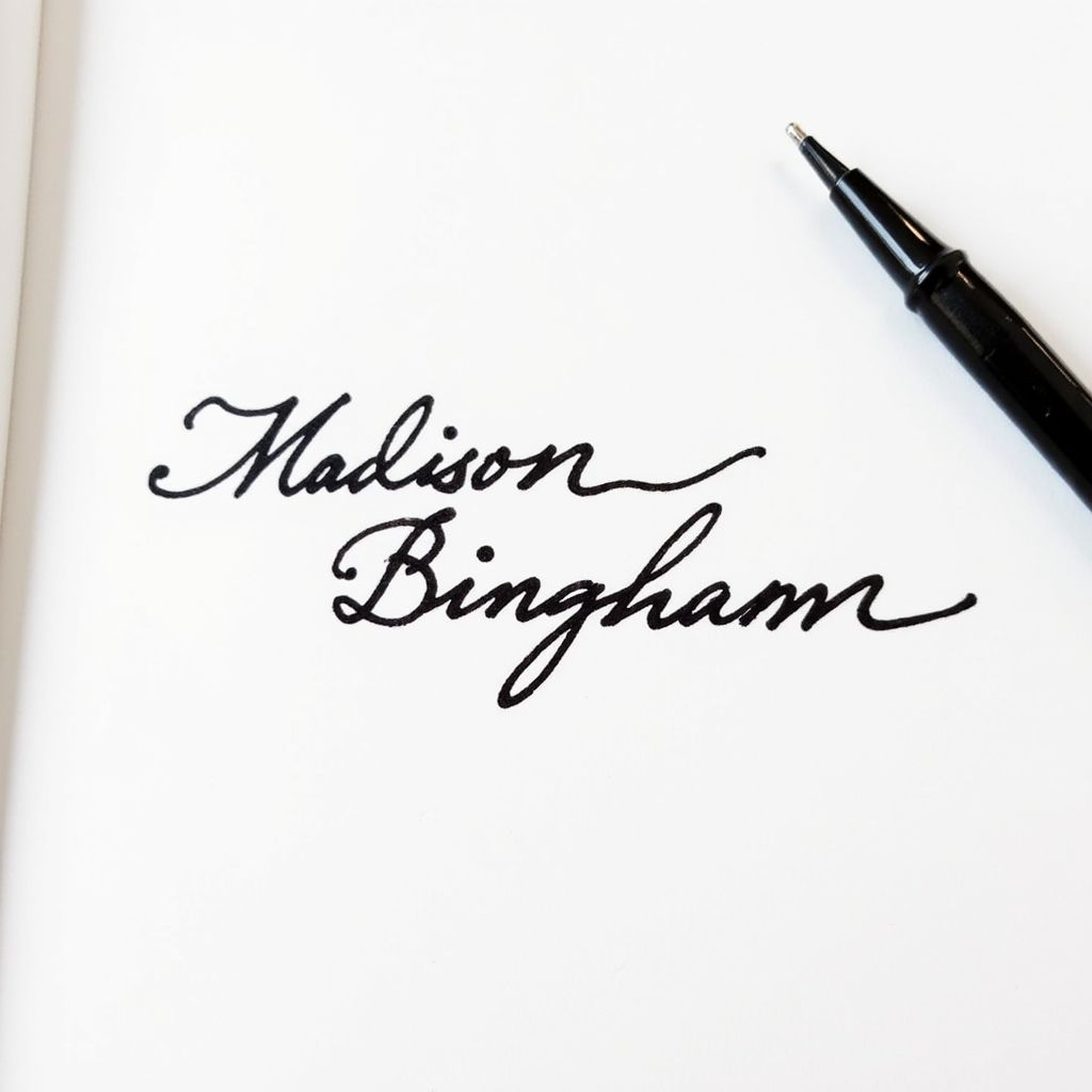 Signature for Madison Bingham