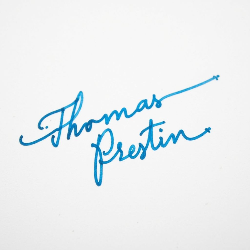 Signature for Thomas Prestin