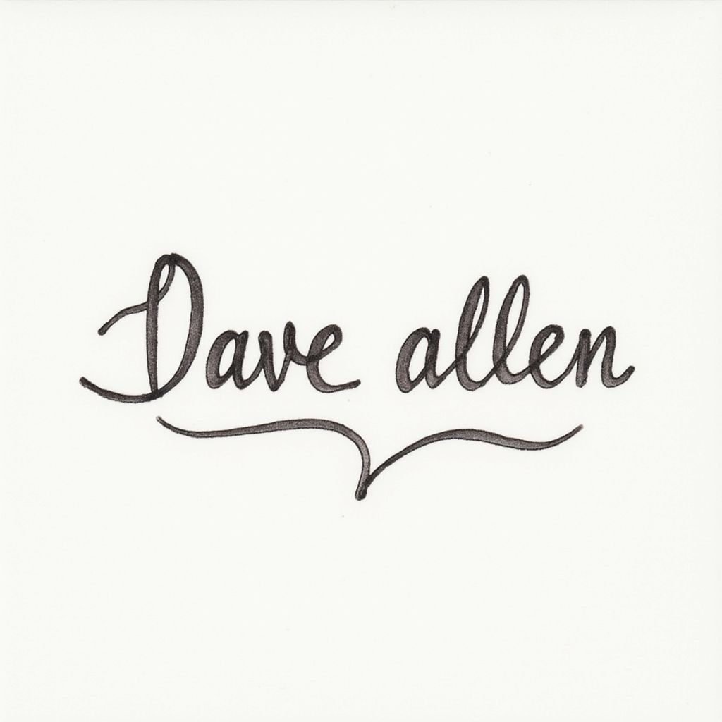 Signature for Dave allen