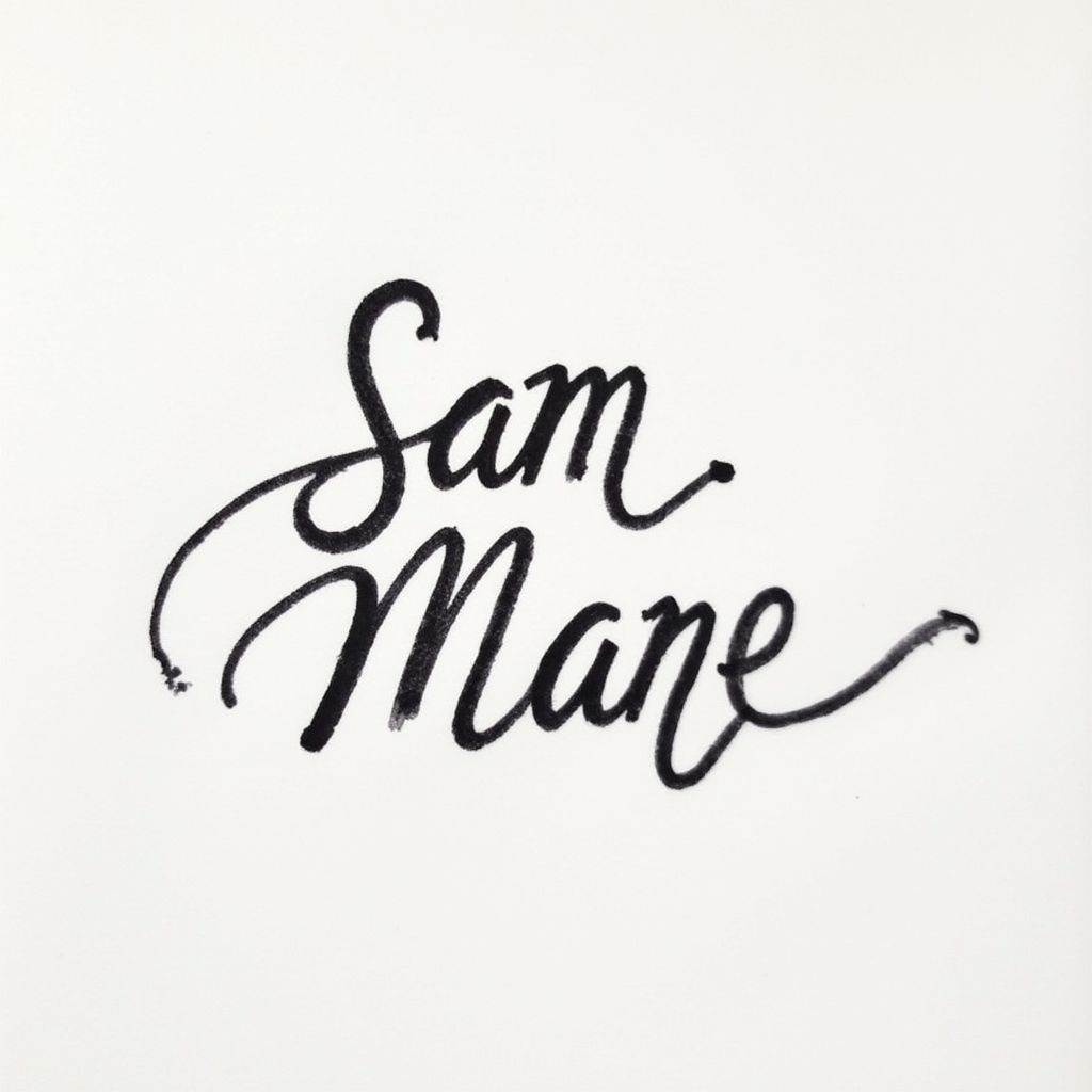 Signature for Sam Mane