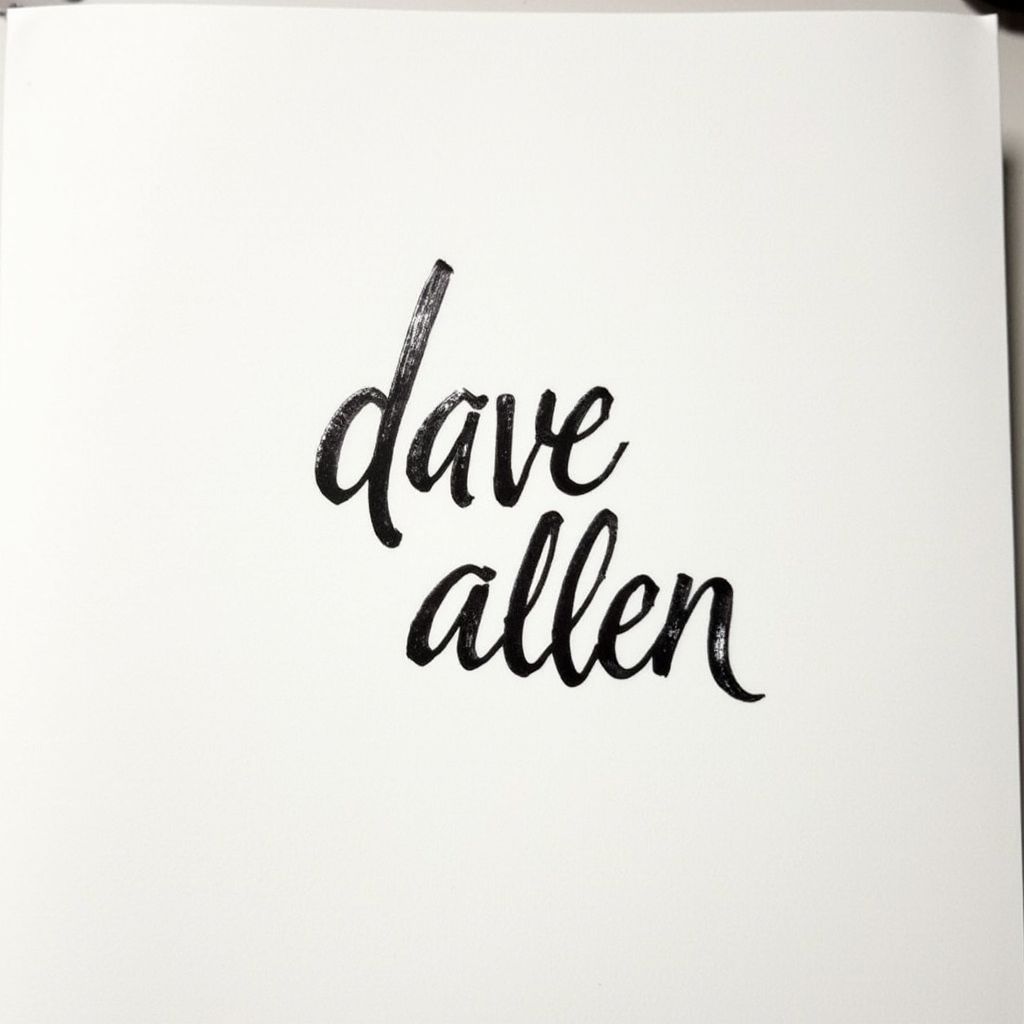 Signature for Dave allen