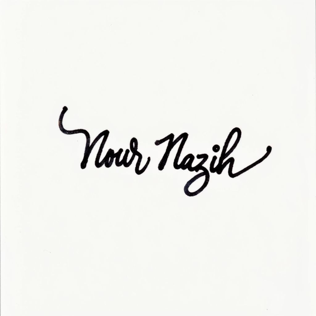 Signature for Nour Nazih