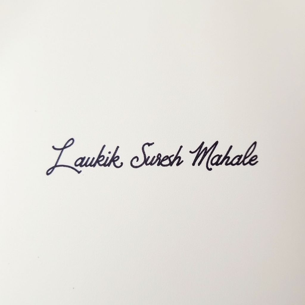 Signature example