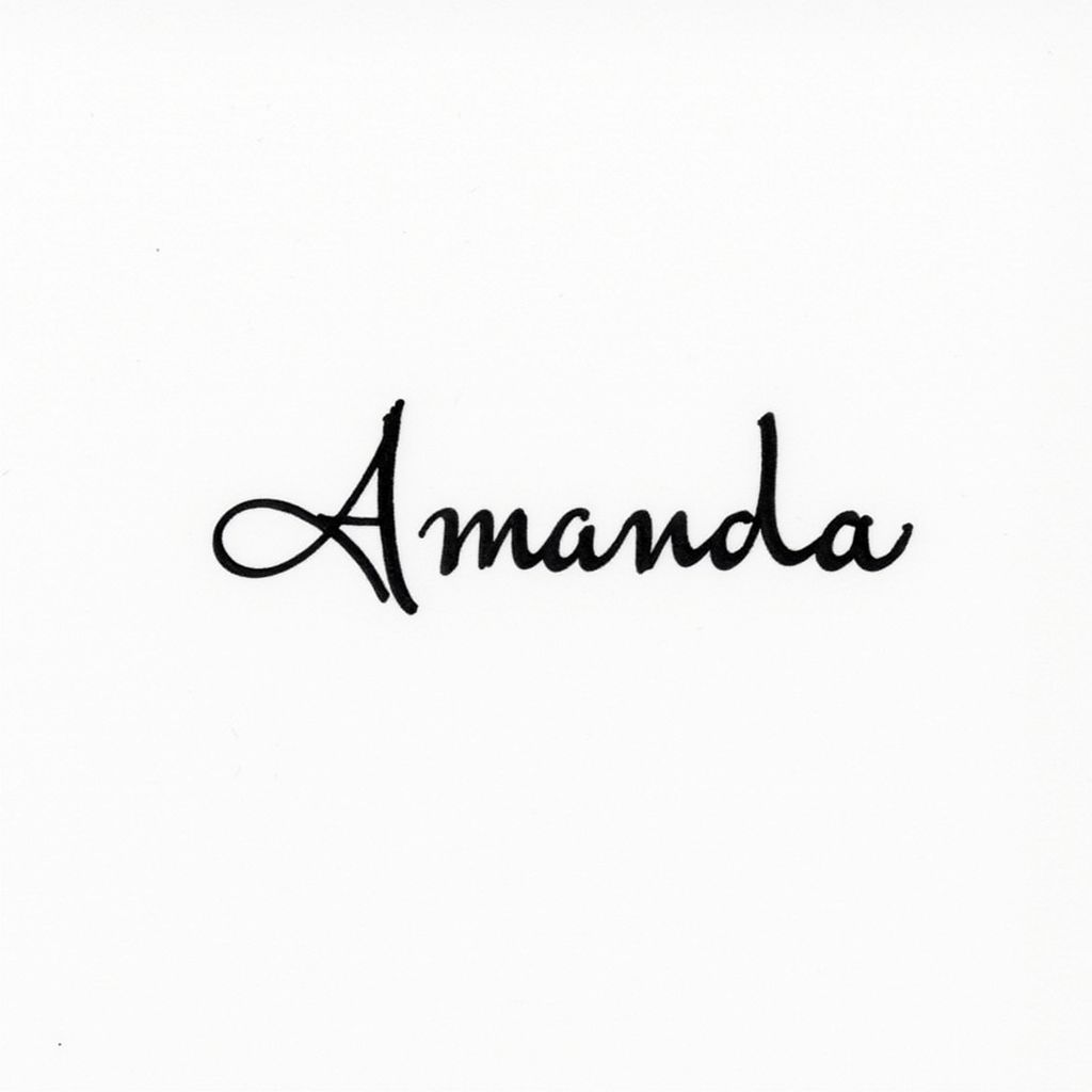 Signature for Amanda