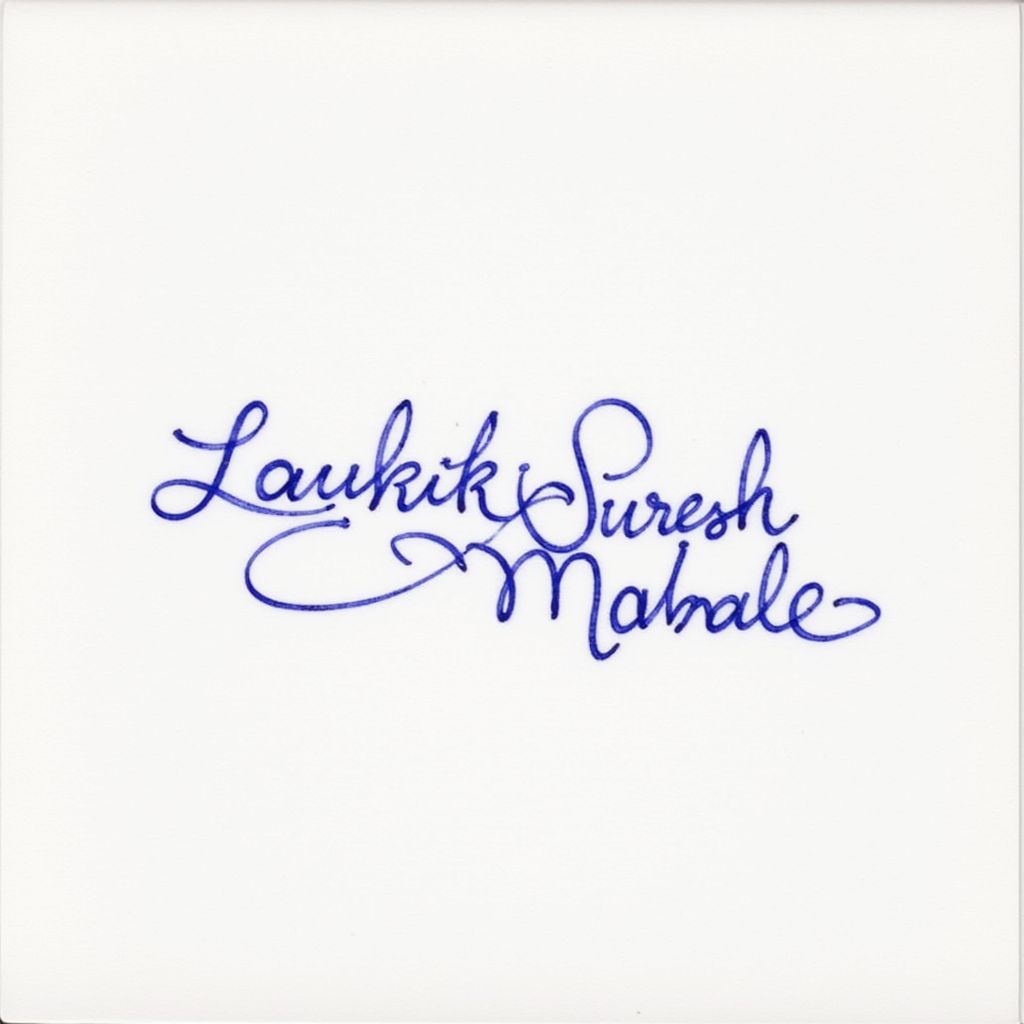 Signature example