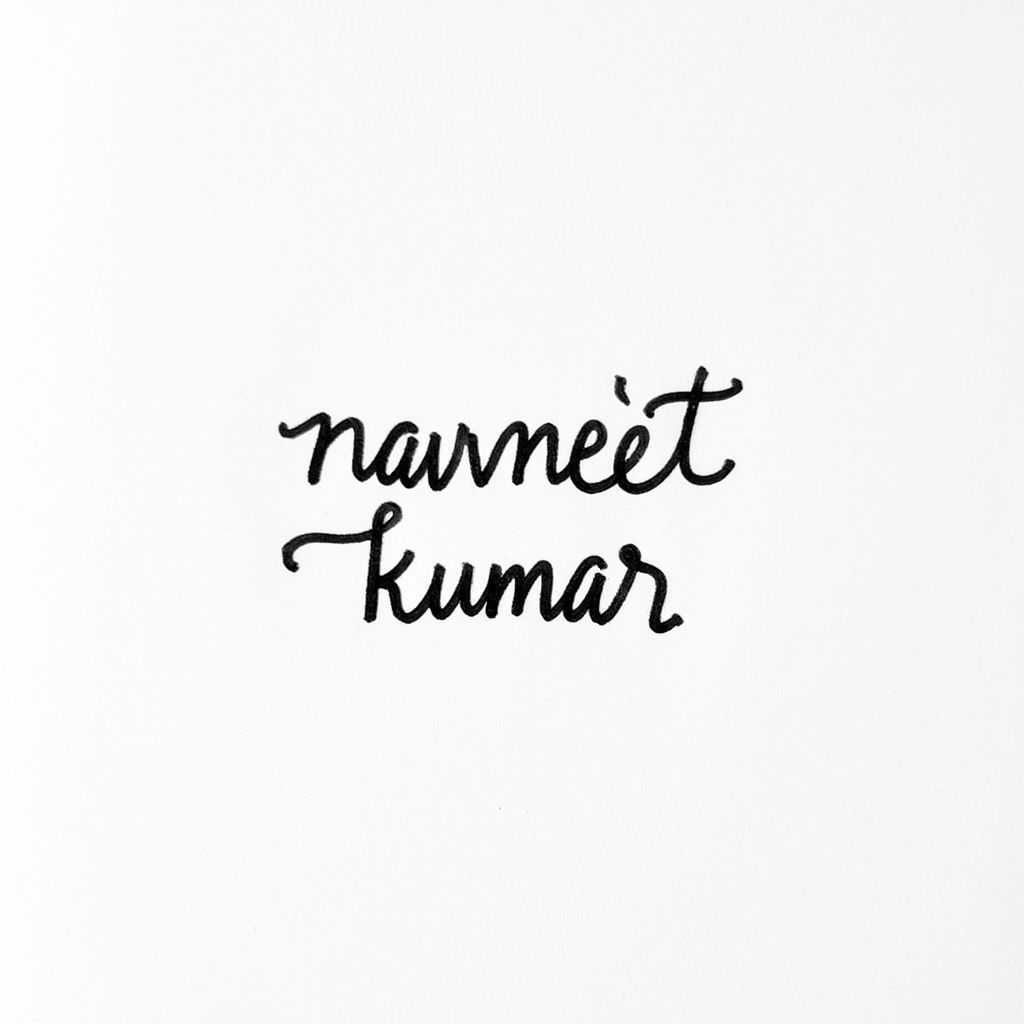 Signature for navneet kumar