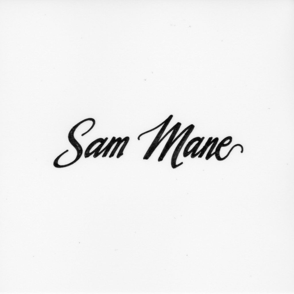 Signature for Sam Mane